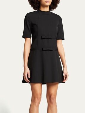 NWT Rebecca Taylor Short Sleeve Bow Dress 14